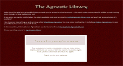 Desktop Screenshot of agnostic-library.com